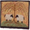 Punch Needle Kit - Grazing Twin Sheep -Textile Supply Store HCF PNK 006 12383.1586723616