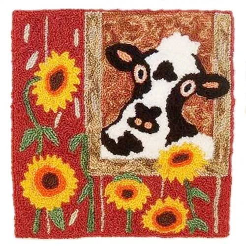 Punch Needle Kit - Barnyard View 3 Punch Needle Kit - Barnyard View