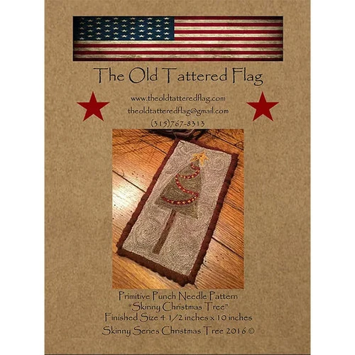 Punch Needle Pattern - Skinny Christmas Tree 3 Punch Needle Pattern - Skinny Christmas Tree