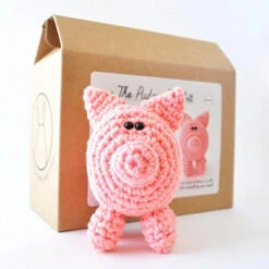 The Pudgy Rabbit Crochet Kit - Pig -Textile Supply Store TPR SQ4831365 89669.1698069848