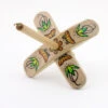 Galina Hand Painted Turkish Spindle - Green Yellow Flower -Textile Supply Store VEL PTS S GYF 28183.1568814704
